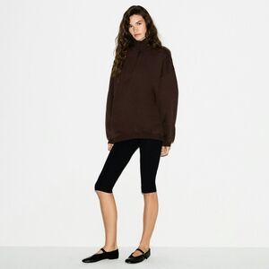 Skims Boyfriend Fleece Slouchy Half Zip Pullover
